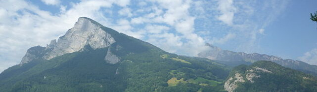 Rhein bei BAlzers mit Blick auf Gonzen