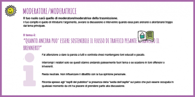 Carta da gioco di ruolo Moderatore